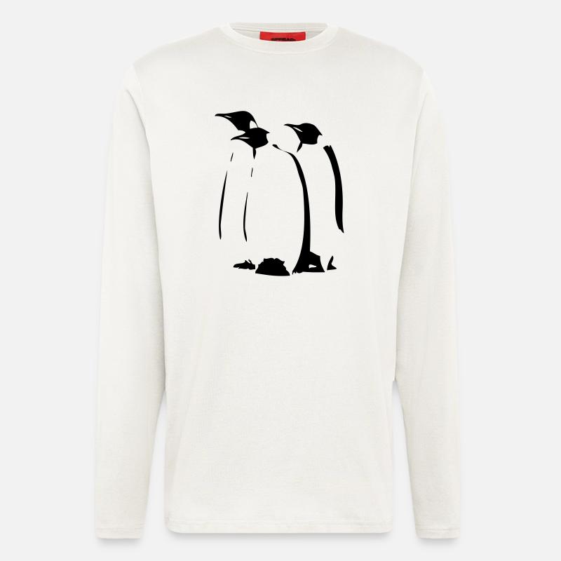Pinguine - Langarmshirt - made by SPREAD  - OFF WHITE