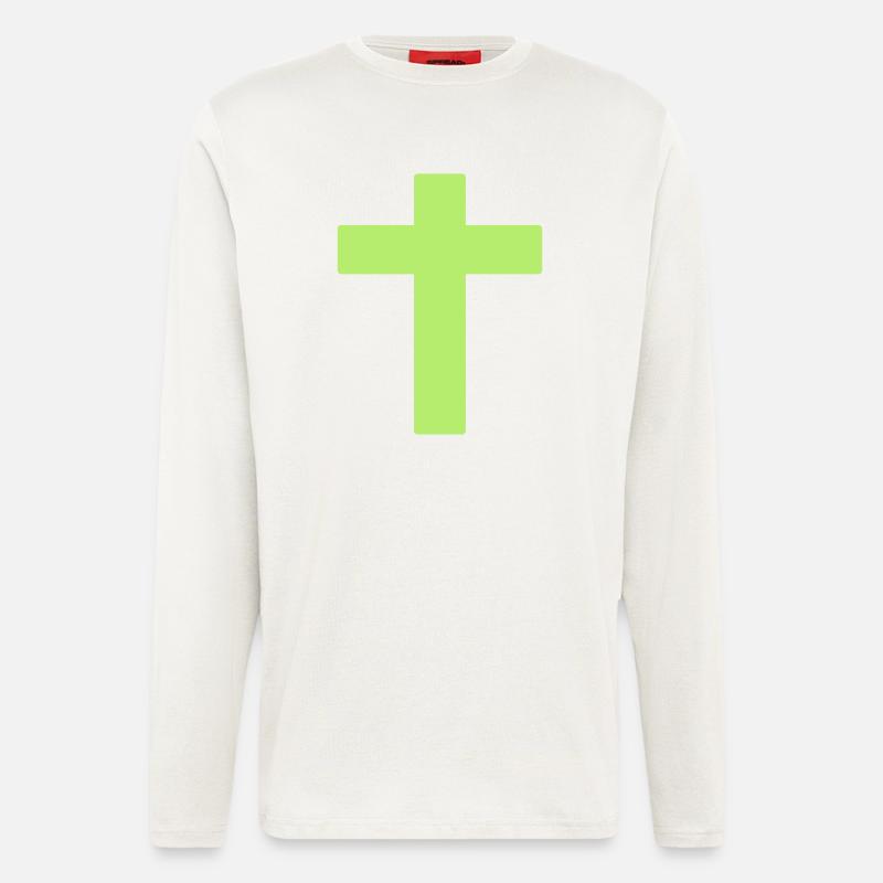 cross - Langarmshirt - made by SPREAD  - OFF WHITE
