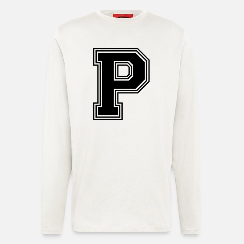 P_Buchstabe_P_(w31) - Langarmshirt - made by SPREAD  - OFF WHITE