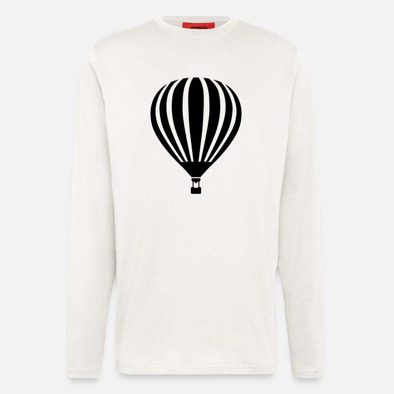 Montgolfière - Manches longues bio décontracté fabriqué en UE - OFF WHITE