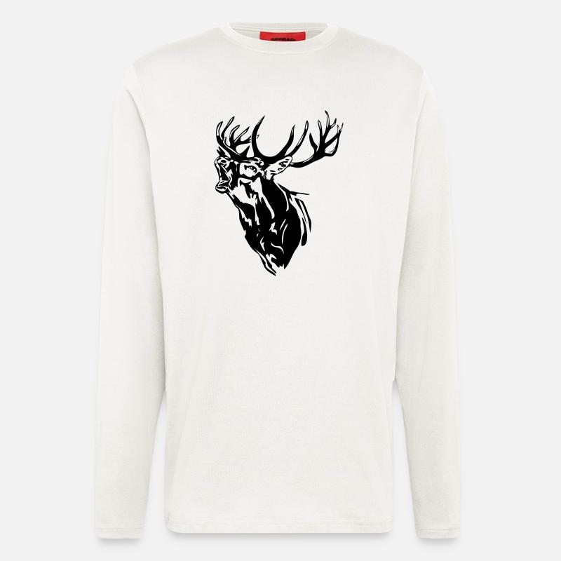Deer - Langarmshirt - made by SPREAD  - OFF WHITE