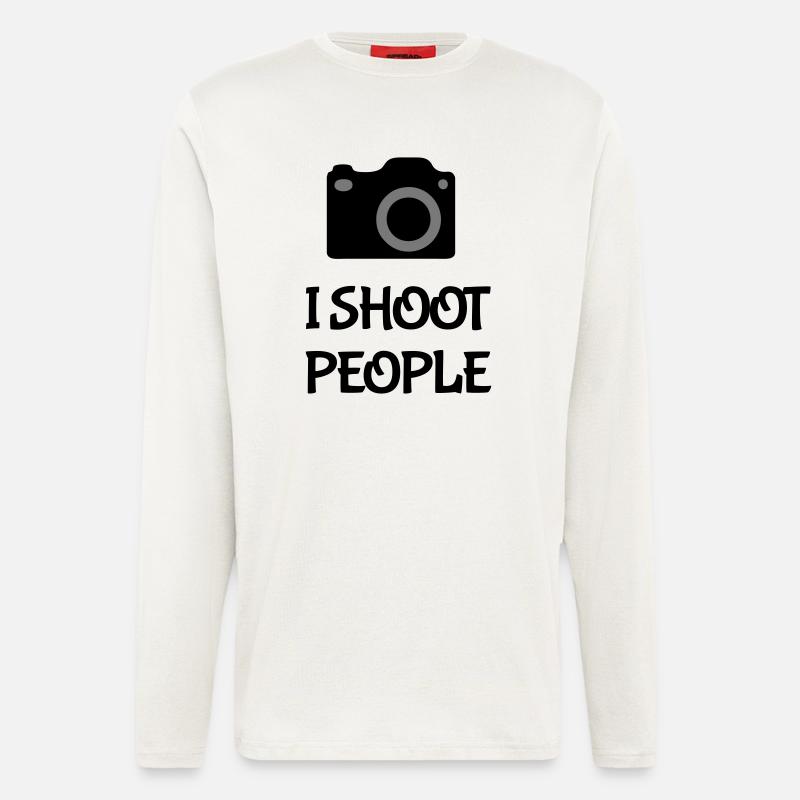 Shoot People - Langarmshirt - made by SPREAD  - OFF WHITE