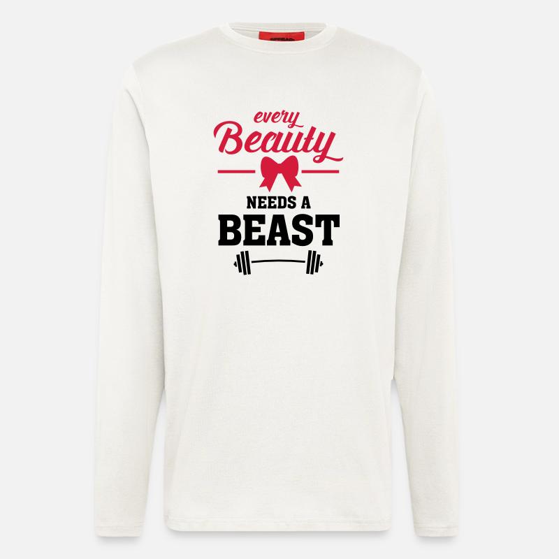 Beauty - Beast (Part 1) - Langarmshirt - made by SPREAD  - OFF WHITE