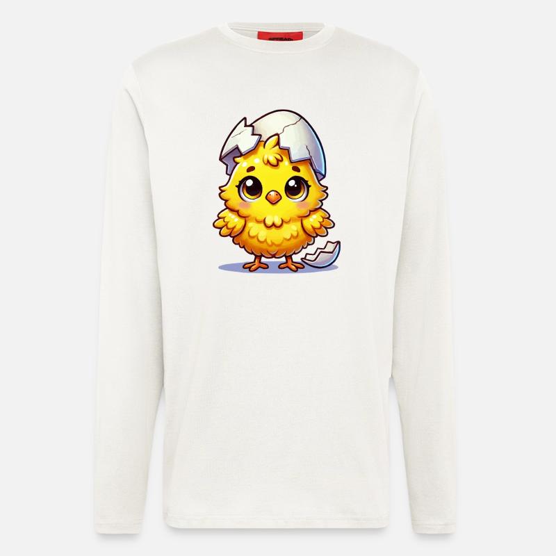 kuecken comic - Langarmshirt - made by SPREAD  - OFF WHITE