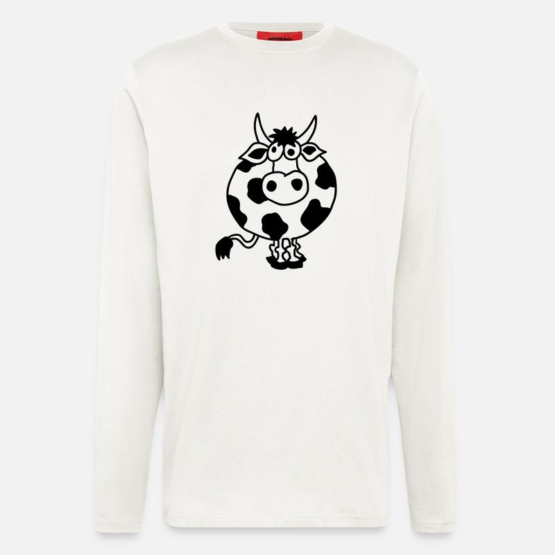 kuh - Langarmshirt - made by SPREAD  - OFF WHITE