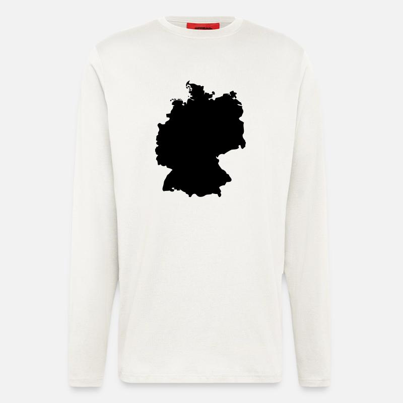 Germany, outlined, shade, outline, Germany, - Longsleeve - made by SPREAD  - OFF WHITE