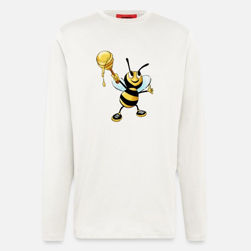 honey bee - Langarmshirt - made by SPREAD  - OFF WHITE