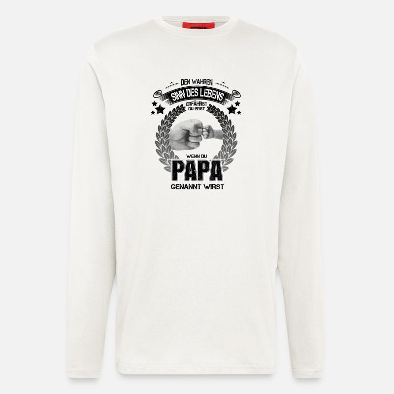 Stolzer Vater! Kind! Freunde! - Langarmshirt - made by SPREAD  - OFF WHITE