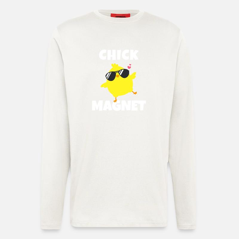 Chick Magnet Cooles Küken Cartoon - Langarmshirt - made by SPREAD  - OFF WHITE