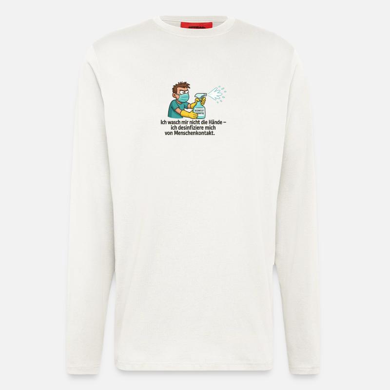 Desinfektionsheld - Langarmshirt - made by SPREAD  - OFF WHITE