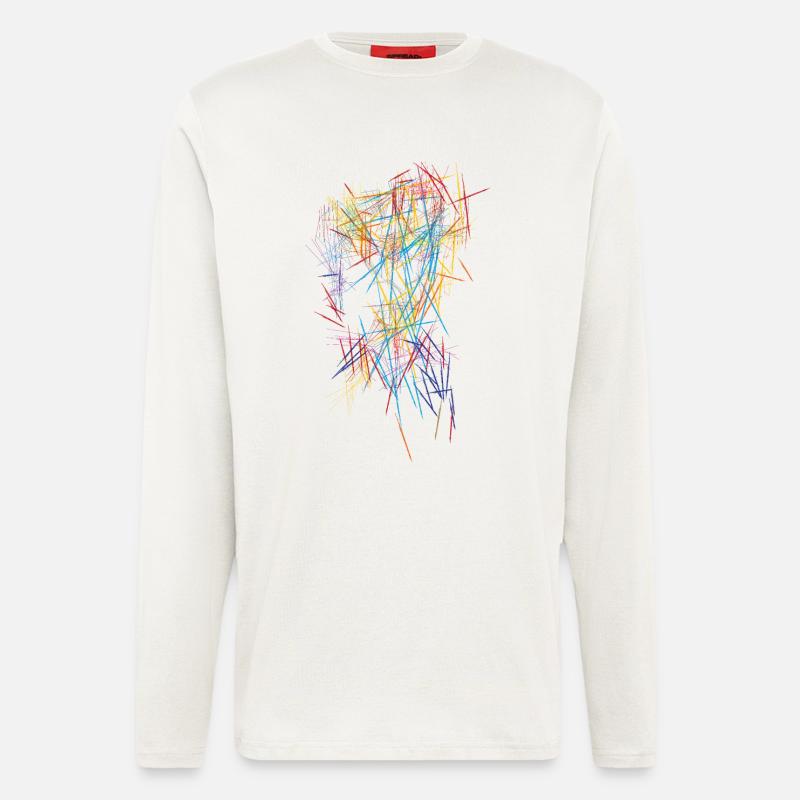 Abstrakt  - Langarmshirt - made by SPREAD  - OFF WHITE
