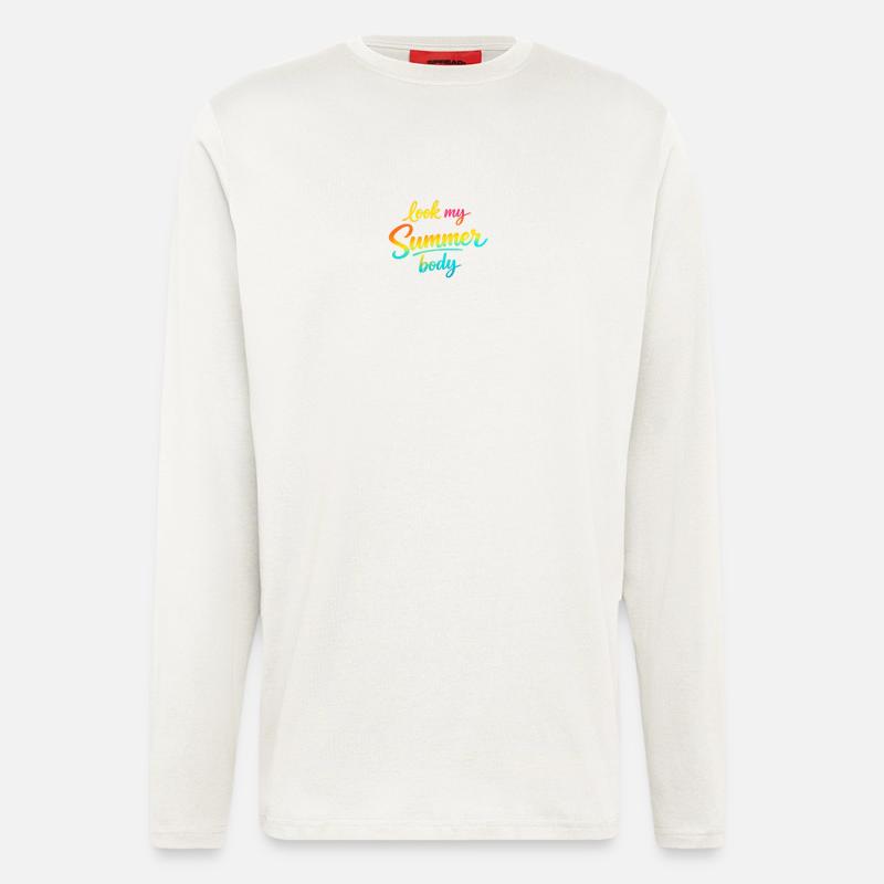 Schau, mein Sommerkörper! - Langarmshirt - made by SPREAD  - OFF WHITE