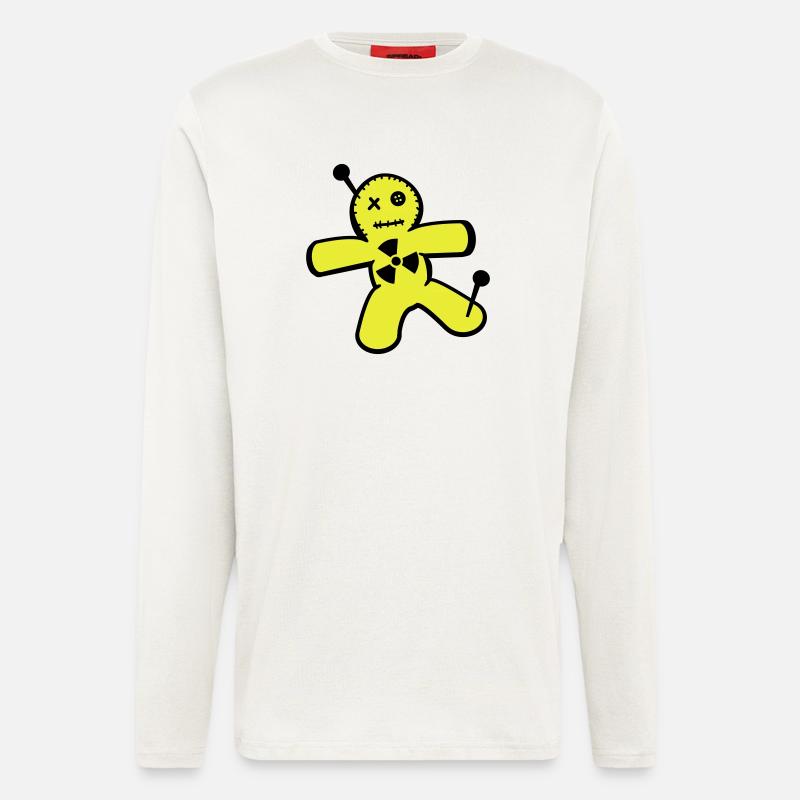 Voodoo-Puppe gegen Atomkraft - Langarmshirt - made by SPREAD  - OFF WHITE