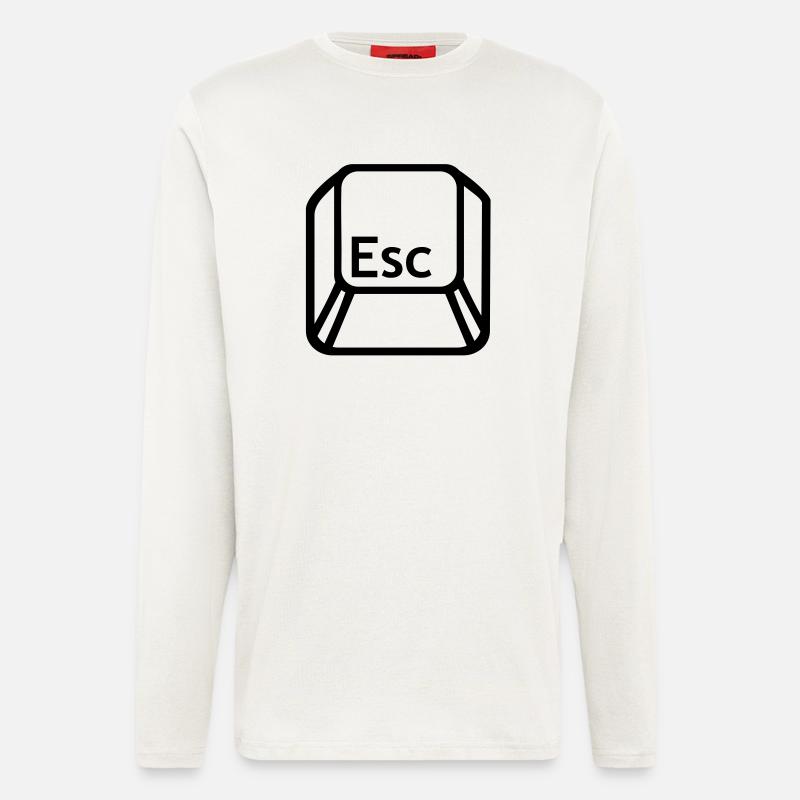 Esc Computer - Langarmshirt - made by SPREAD  - OFF WHITE