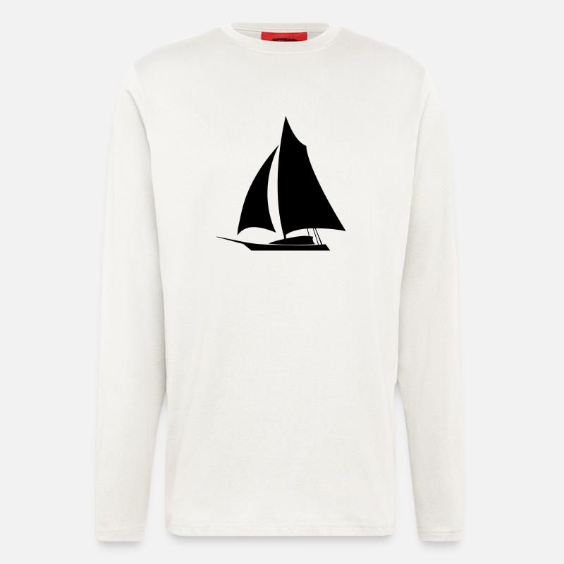 Sailboat de - Langarmshirt - made by SPREAD  - OFF WHITE