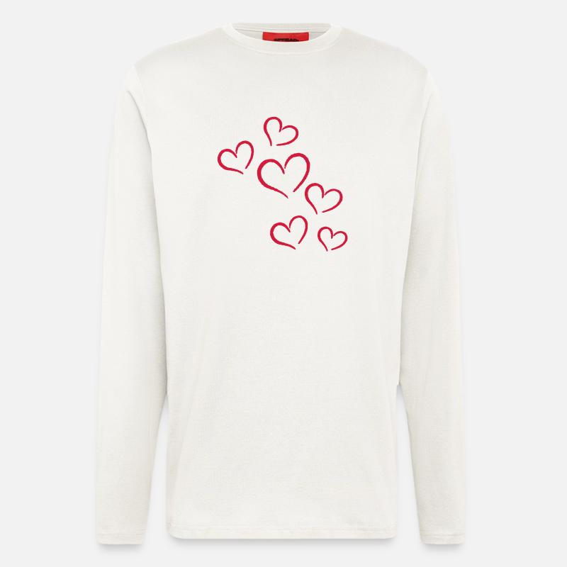 Herzchen - Langarmshirt - made by SPREAD  - OFF WHITE