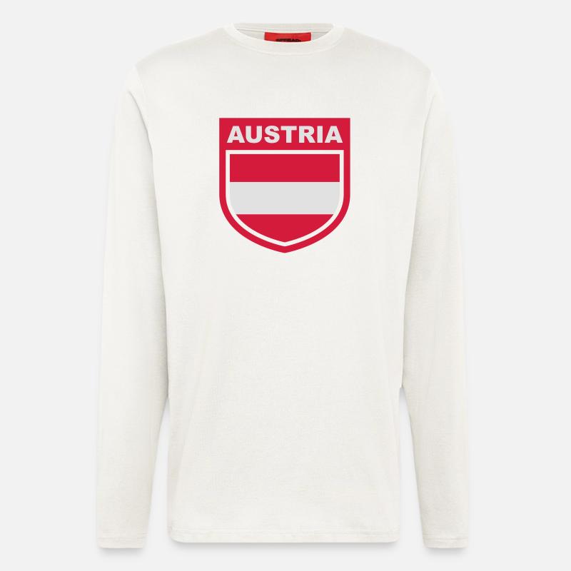 austria_emblem - Langarmshirt - made by SPREAD  - OFF WHITE