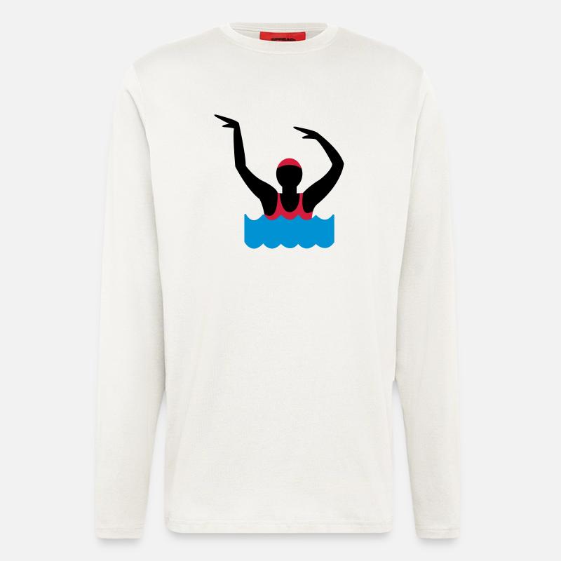 Wassergymnastik - Langarmshirt - made by SPREAD  - OFF WHITE