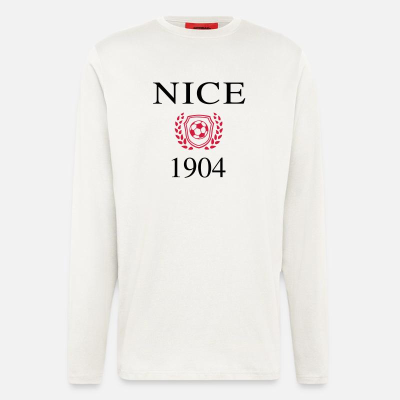 Nice 1904 Origin - Manches longues bio décontracté fabriqué en UE - OFF WHITE