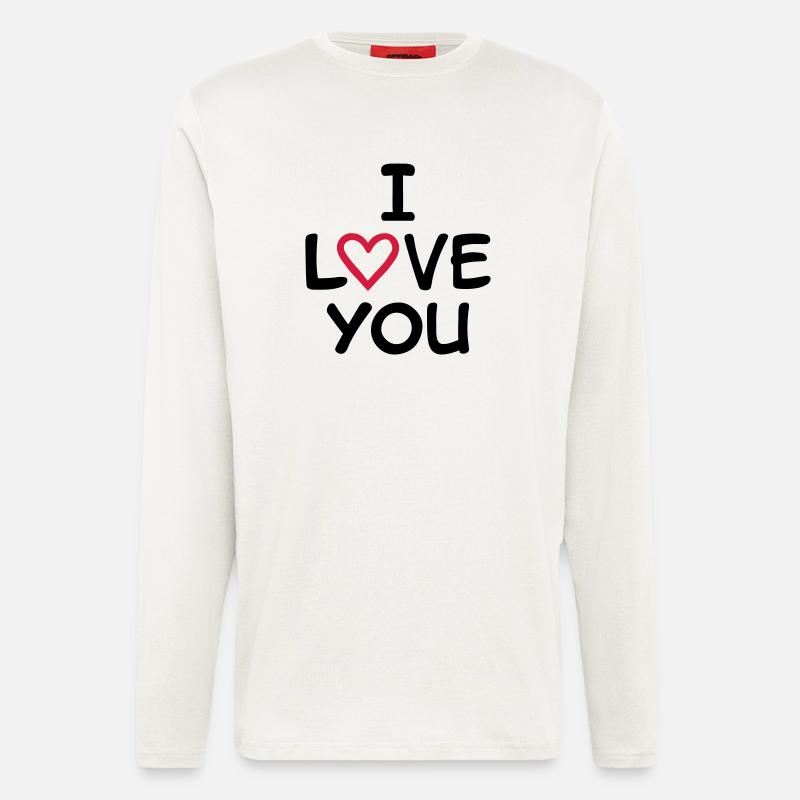 I Love You - Longsleeve - made by SPREAD  - OFF WHITE