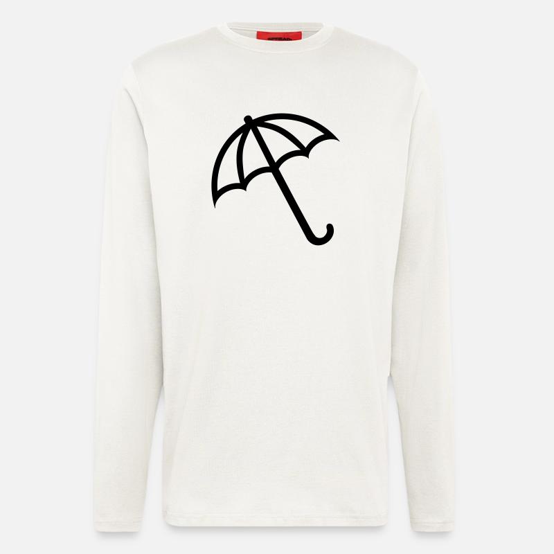 Parapluie - Manches longues bio décontracté fabriqué en UE - OFF WHITE