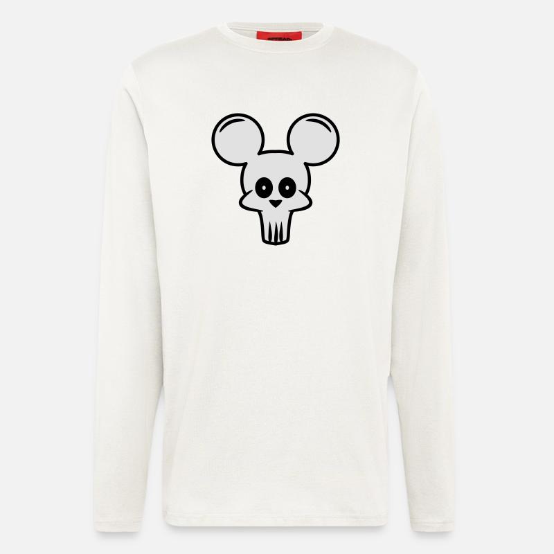 mouse skull - Longsleeve - made by SPREAD  - OFF WHITE