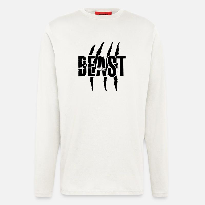 beast - Langarmshirt - made by SPREAD  - OFF WHITE