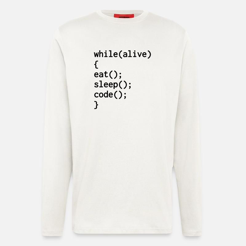 Developer Entwickler Développeur Computer Geek - Longsleeve - made by SPREAD  - OFF WHITE