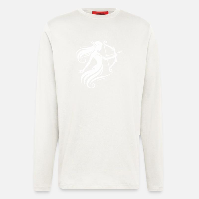 Arc et flèche d’elfe - Manches longues bio décontracté fabriqué en UE - OFF WHITE