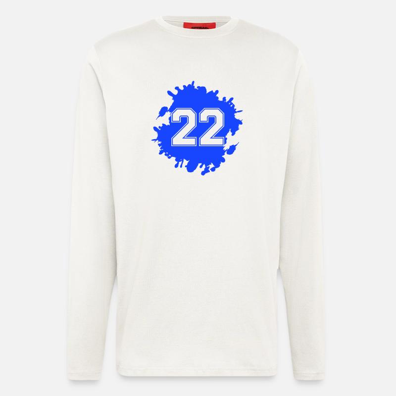 22 gouttes - Manches longues bio décontracté fabriqué en UE - OFF WHITE