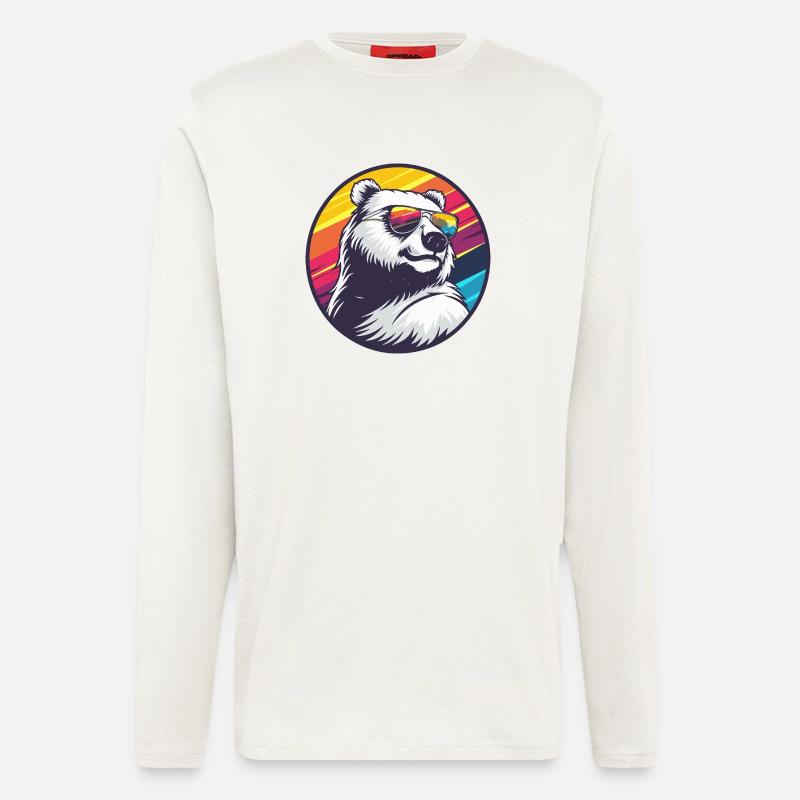 Polar Bear Cool Summer - Longsleeve - made by SPREAD  - OFF WHITE