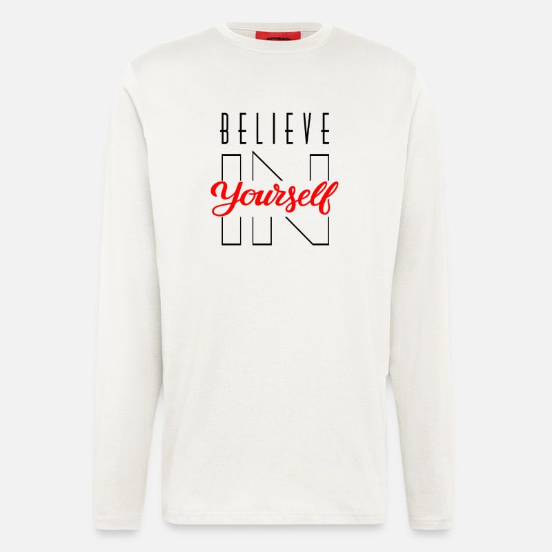 GLAUBE AN DICH SELBST - Langarmshirt - made by SPREAD  - OFF WHITE
