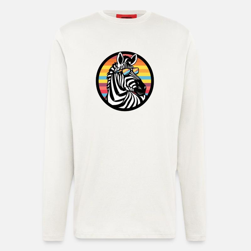 Zebra Comic Cool - Langarmshirt - made by SPREAD  - OFF WHITE