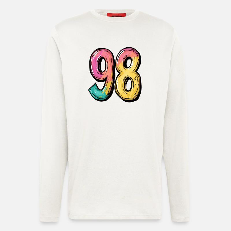 98 Number Comic - Longsleeve - made by SPREAD  - OFF WHITE
