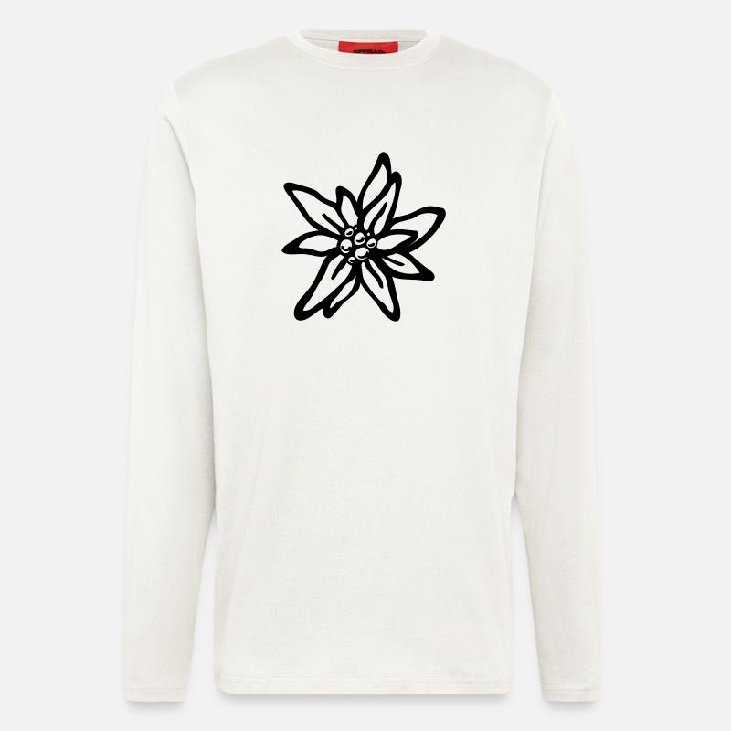 Edelweiß - Langarmshirt - made by SPREAD  - OFF WHITE