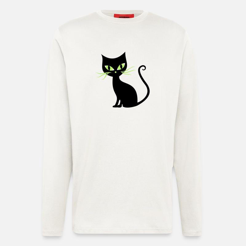 cat - Longsleeve - made by SPREAD  - OFF WHITE