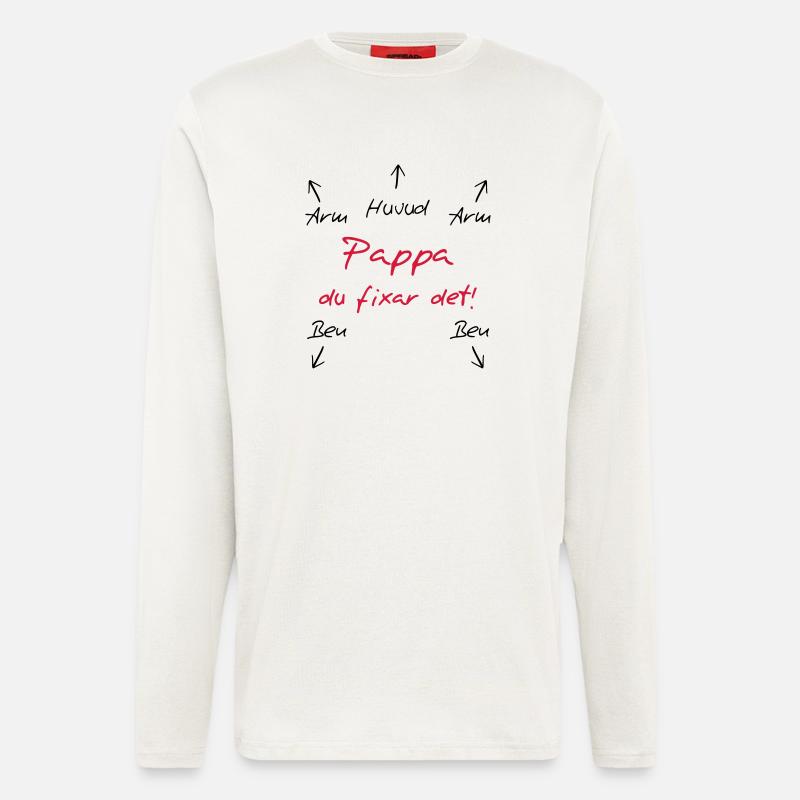 Pappa du fixar det - Langarmshirt - made by SPREAD  - OFF WHITE