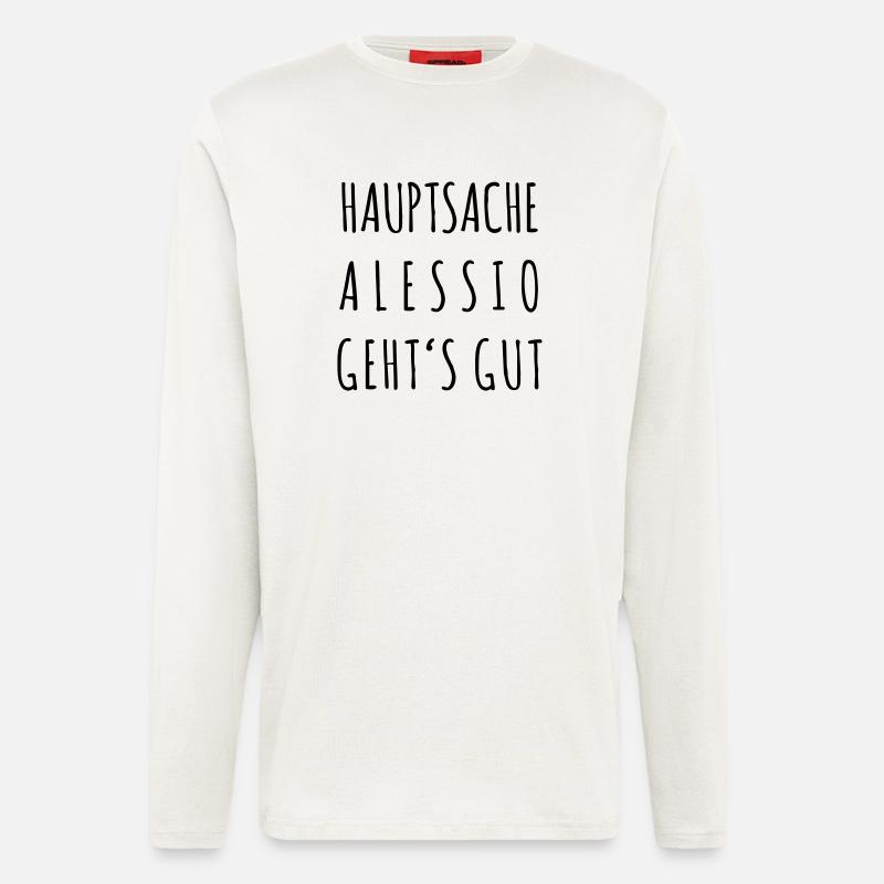 Alessio geht's gut - Langarmshirt - made by SPREAD  - OFF WHITE