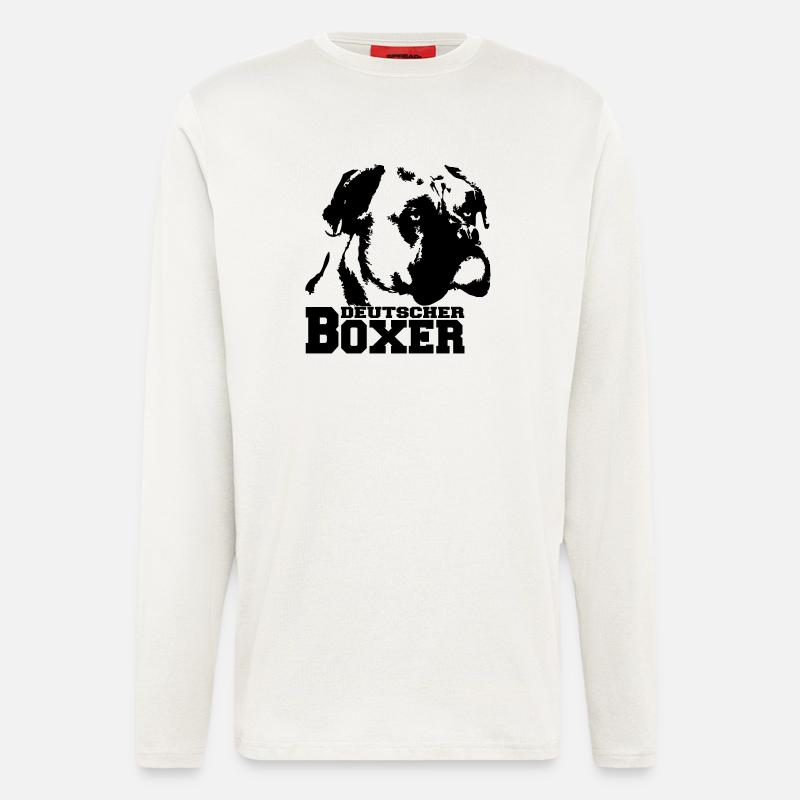 Deutscher Boxer - Langarmshirt - made by SPREAD  - OFF WHITE