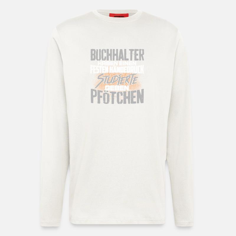 BUCHHALTER - fest - Langarmshirt - made by SPREAD  - OFF WHITE