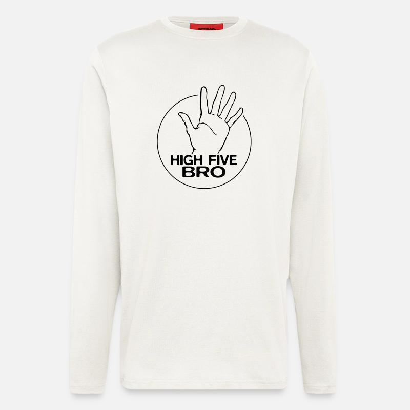 High Five Bro! - Longsleeve - made by SPREAD  - OFF WHITE
