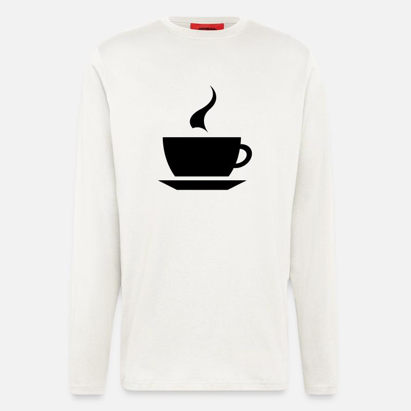 coffee cup tea cafe - Langarmshirt - made by SPREAD  - OFF WHITE