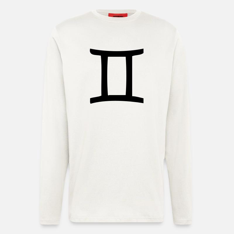 Sternzeichen Zwillinge - Langarmshirt - made by SPREAD  - OFF WHITE