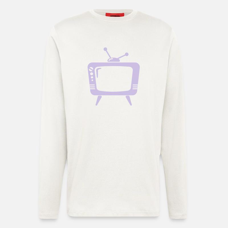 Fernseher - Langarmshirt - made by SPREAD - OFF WHITE