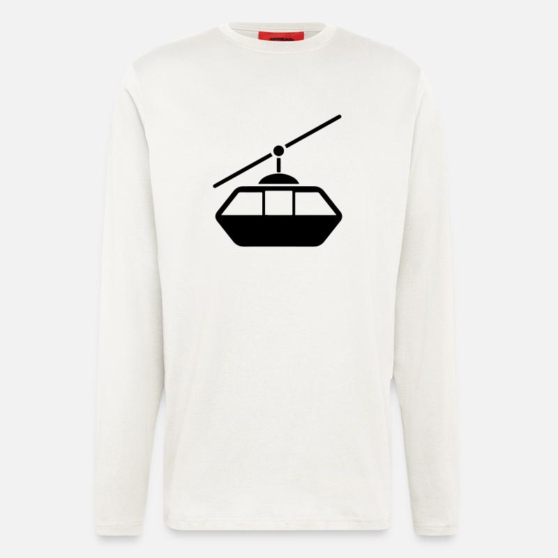 Seilbahn - Langarmshirt - made by SPREAD  - OFF WHITE