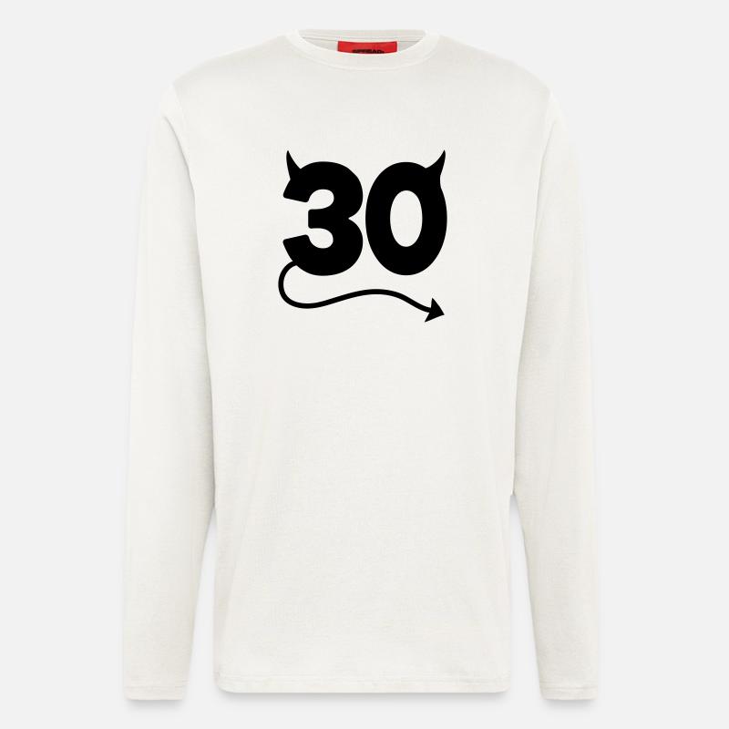 30th Birthday - Langarmshirt - made by SPREAD  - OFF WHITE