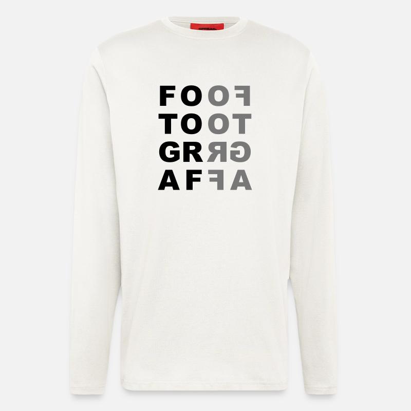 Fotograf - Langarmshirt - made by SPREAD  - OFF WHITE
