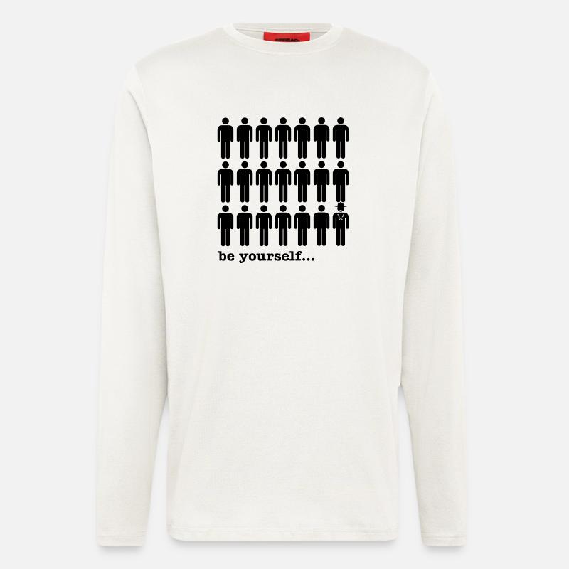 be yourself - Pfadfinder - Langarmshirt - made by SPREAD  - OFF WHITE