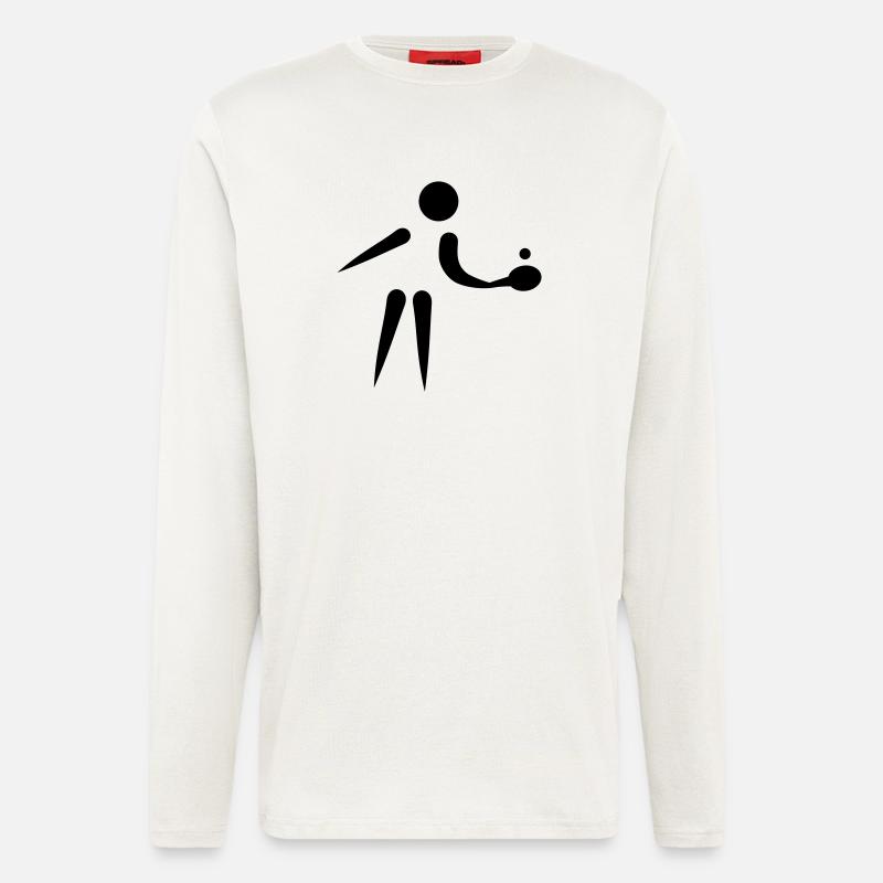 Ping Pong player - Longsleeve - made by SPREAD  - OFF WHITE