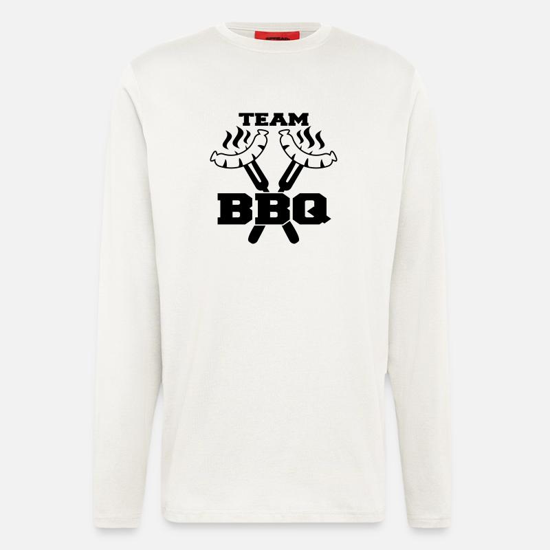 Team BBQ Logo - Langarmshirt - made by SPREAD  - OFF WHITE